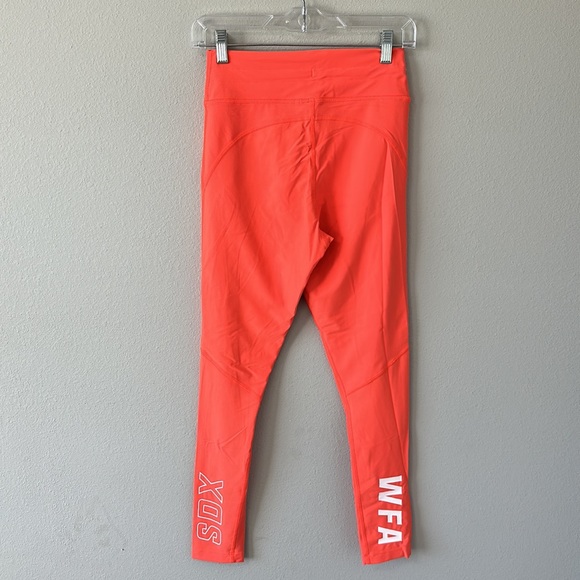 White Fox Orange High Waisted Leggings/Joggers Medium - Picture 7 of 14